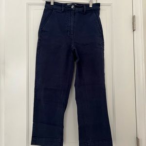Everlane Straight Leg Crop in Navy